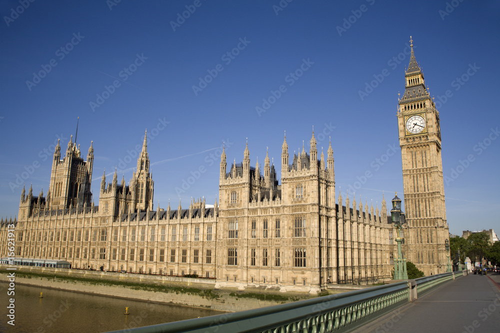 London - parliament in morning light