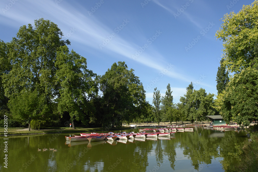 Paris en été Lac Daumesnil