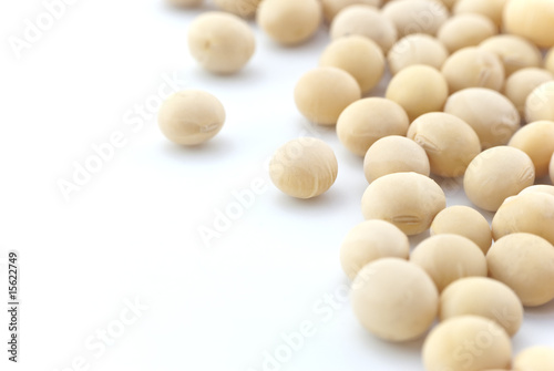 Soya Beans - Close up - Isolated