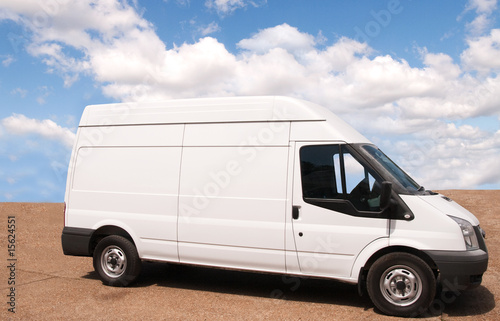 Larger white Van