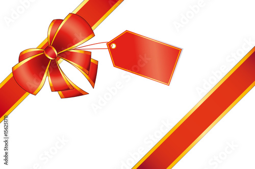 Emballage cadeau noeud rouge