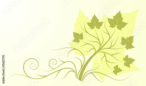 ornament with leaves