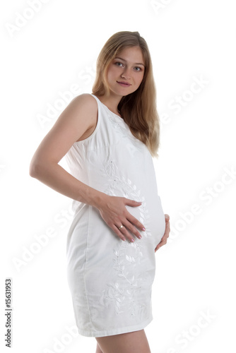 Pregnant beautiful woman © tan4ikk