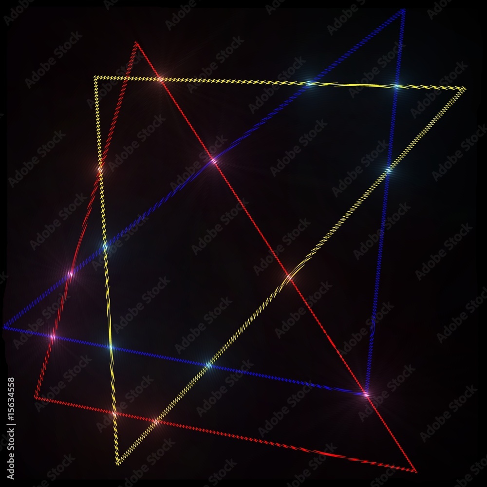 Naklejka premium Abstarkcyjne trójkąty #1