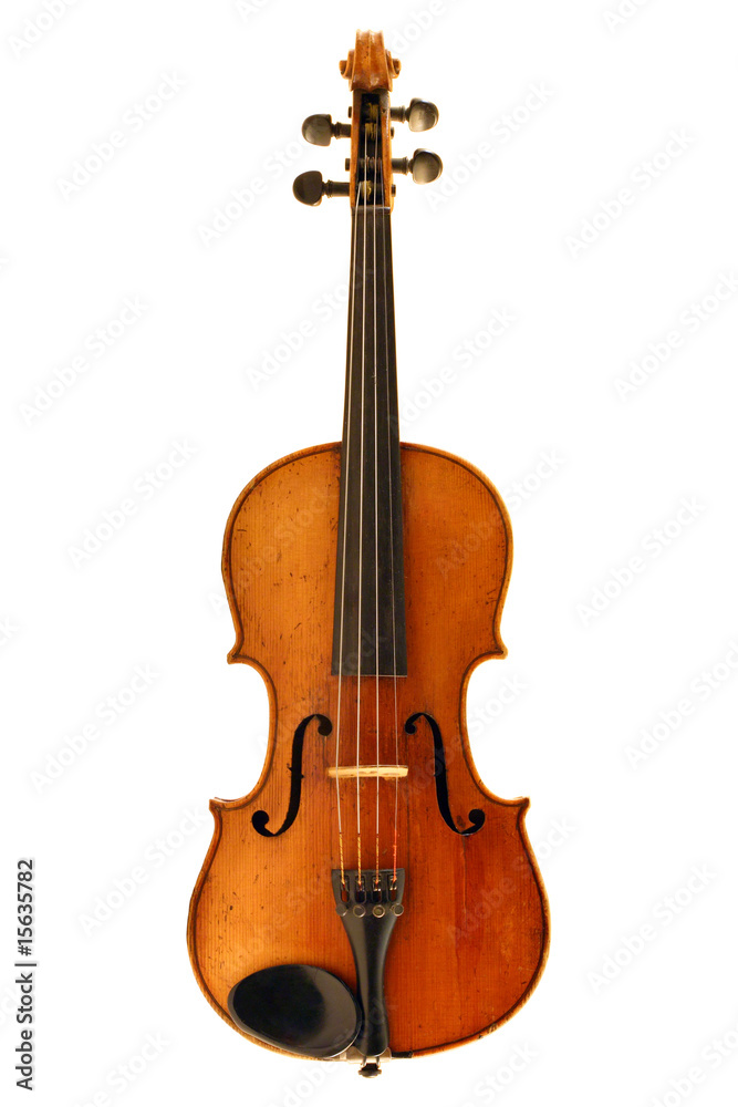 antique violin isolated on white with clipping path antique violin isolated on white with clipping path