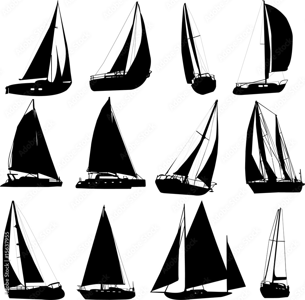 Naklejka premium sailing boat