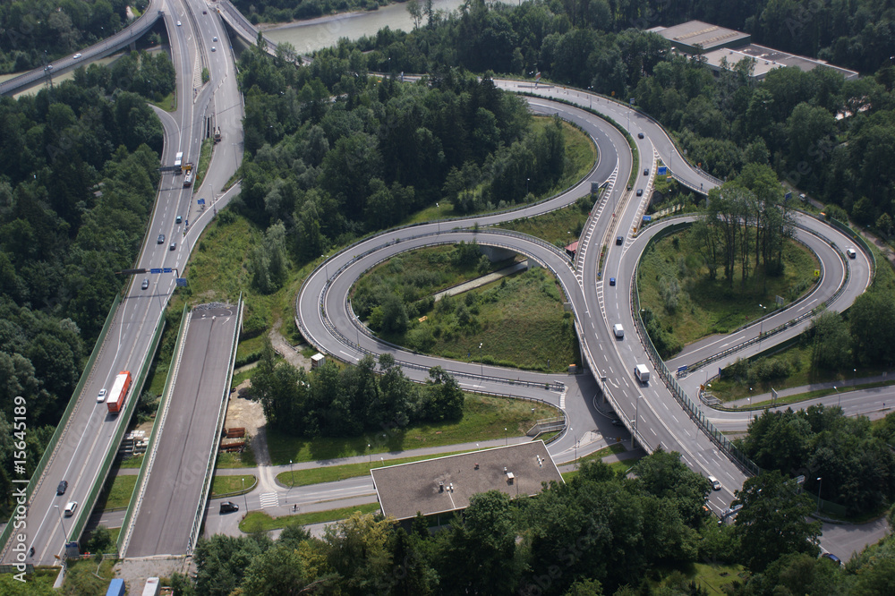 Autobahnkreuz der Rheintalautobahn Bregenz Kennelbach Autobahnkreuz der Rheintalautobahn Bregenz Kennelbach