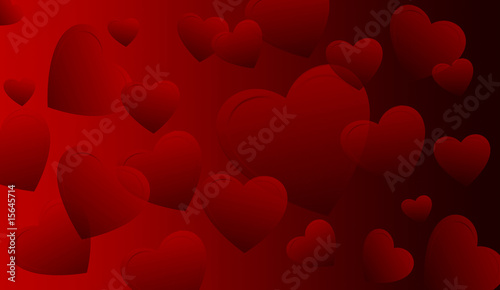 Red hearts