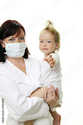 Doctor with baby