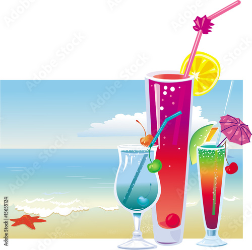 Cocktails on the beach
