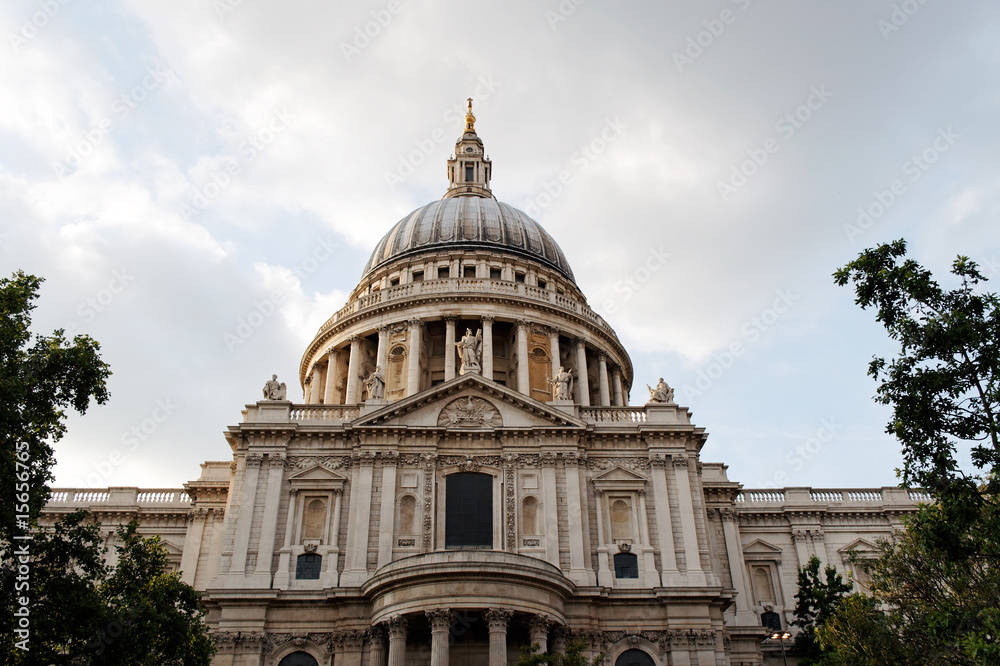 The south side of St Paul's Cathedral in the City of London