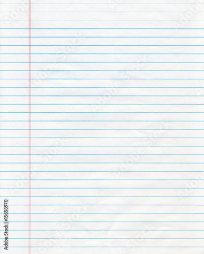 Blue Lined Paper photo
