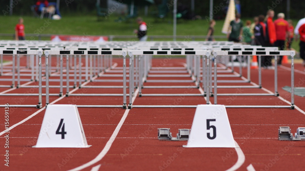 Obraz premium Hürdenlauf