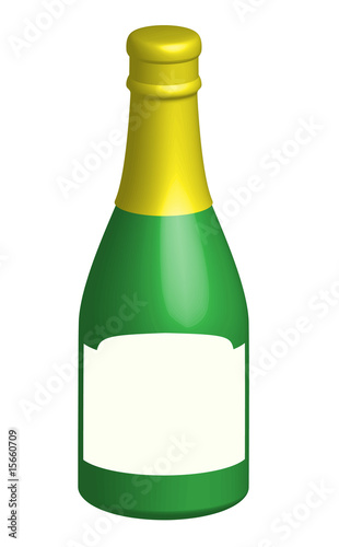 champagne,bouteille de champagne en vecteur