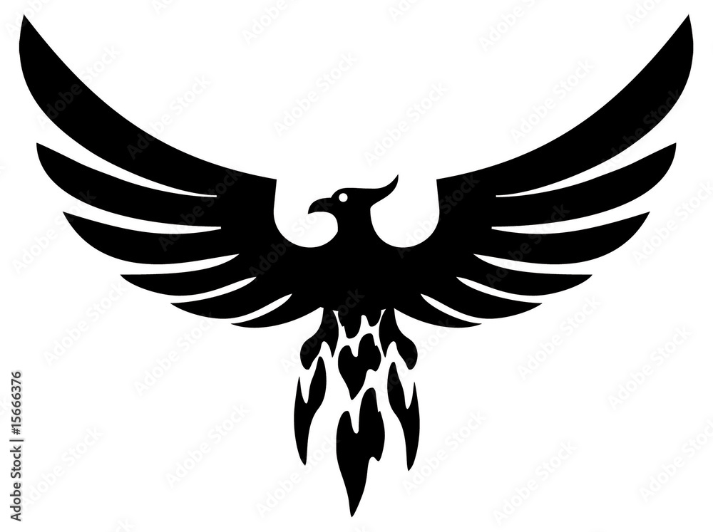 Obraz premium Phoenix bird wings (vector)