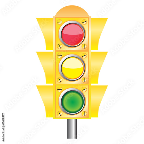 Vector traffic light - Green light
