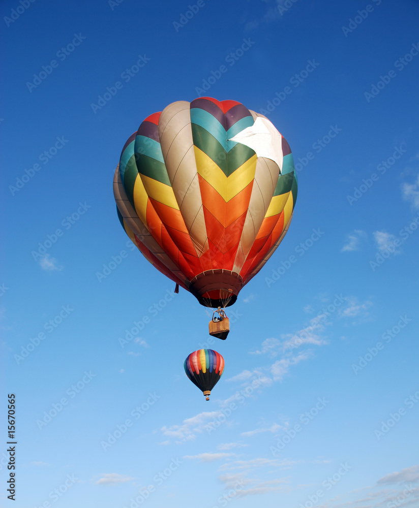 Naklejka premium Hot air balloons