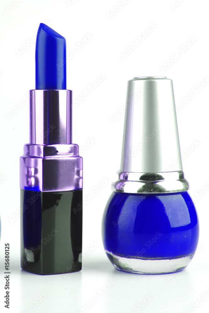 nails polish and lipstick on white nails polish and lipstick on white