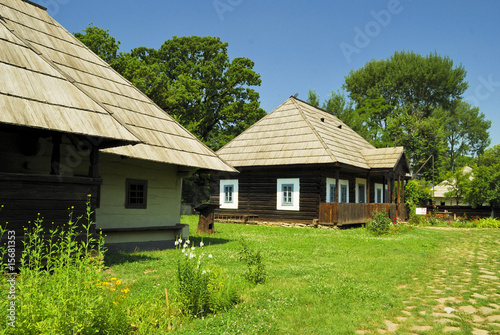 Old traditional wooden houses