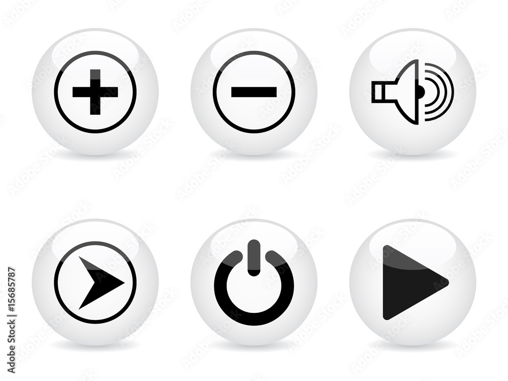 media buttons vector illustration