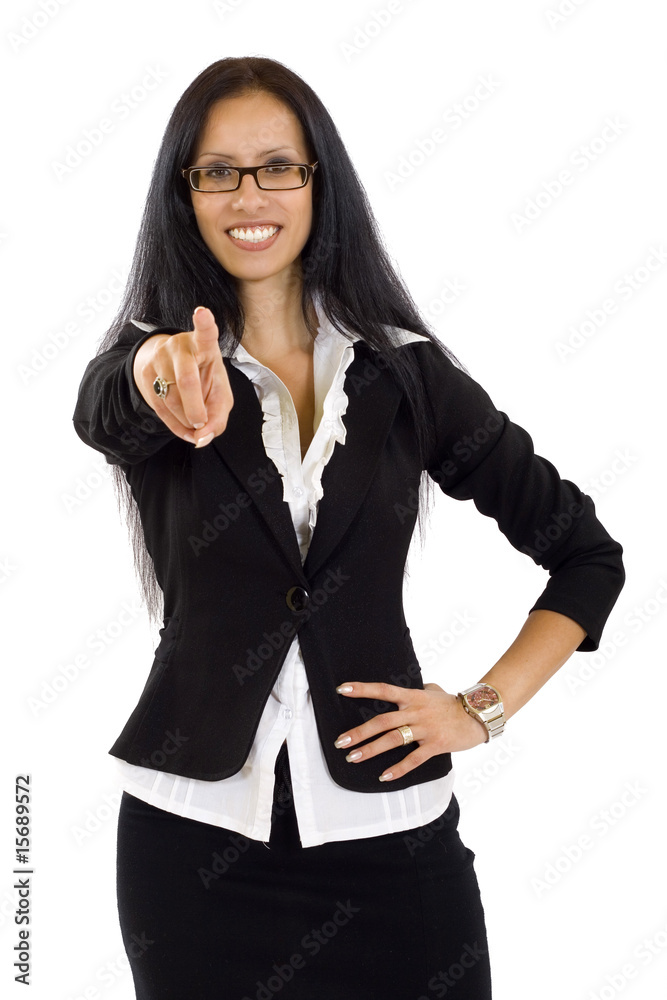 business woman pointing business woman pointing