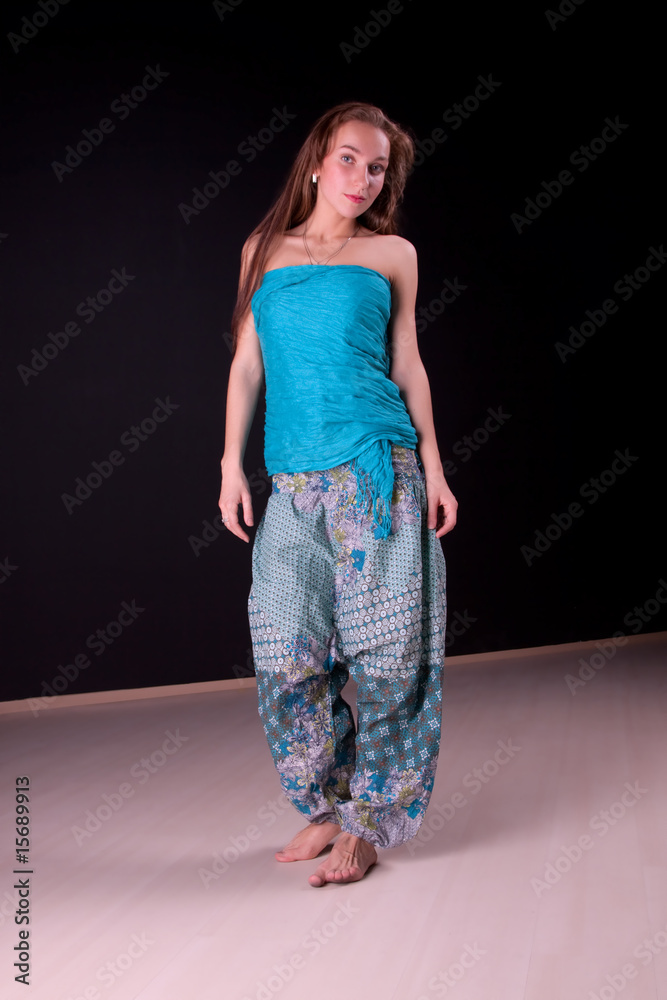 Girl in traditonal arabic costume Girl in traditonal arabic costume