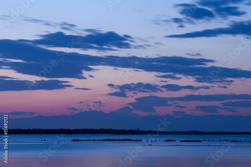 tramonto sulla laguna di Bibione