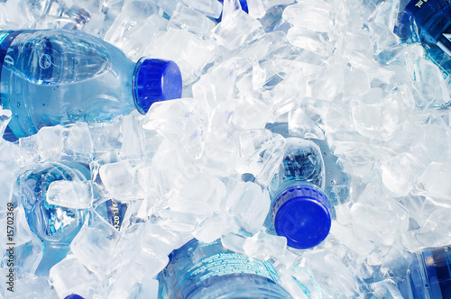 Water Bottles in Ice