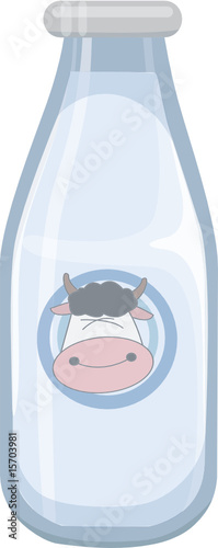 milk glass bottle