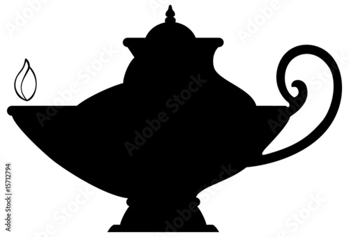 Öllampe - Silluette