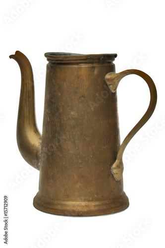 metallic coffee-pot