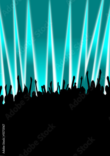Publikum als Silhouette