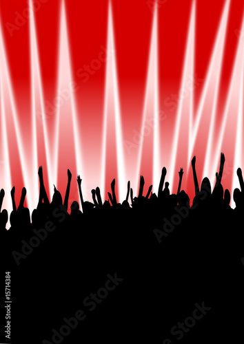 Publikum als Silhouette