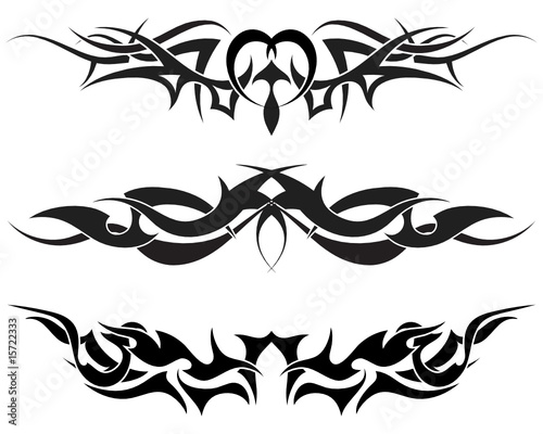 tribal tattoos set