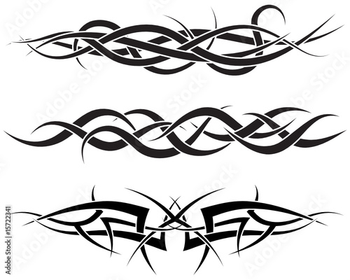 tribal tattoos set
