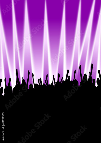 Publikum als Silhouette