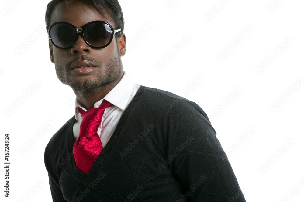 African american young handsome man portrait African american young handsome man portrait