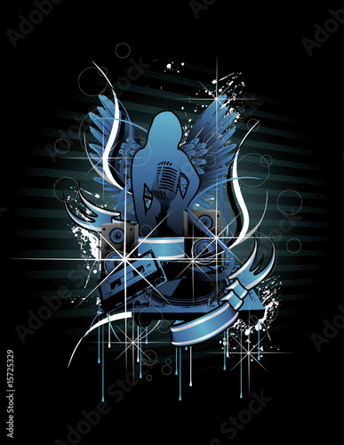 composicion musical en vector
