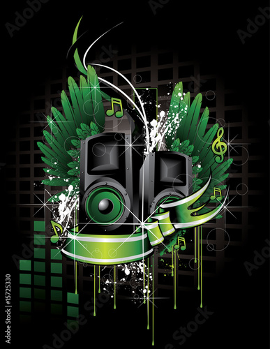 composicion de sonido en vector