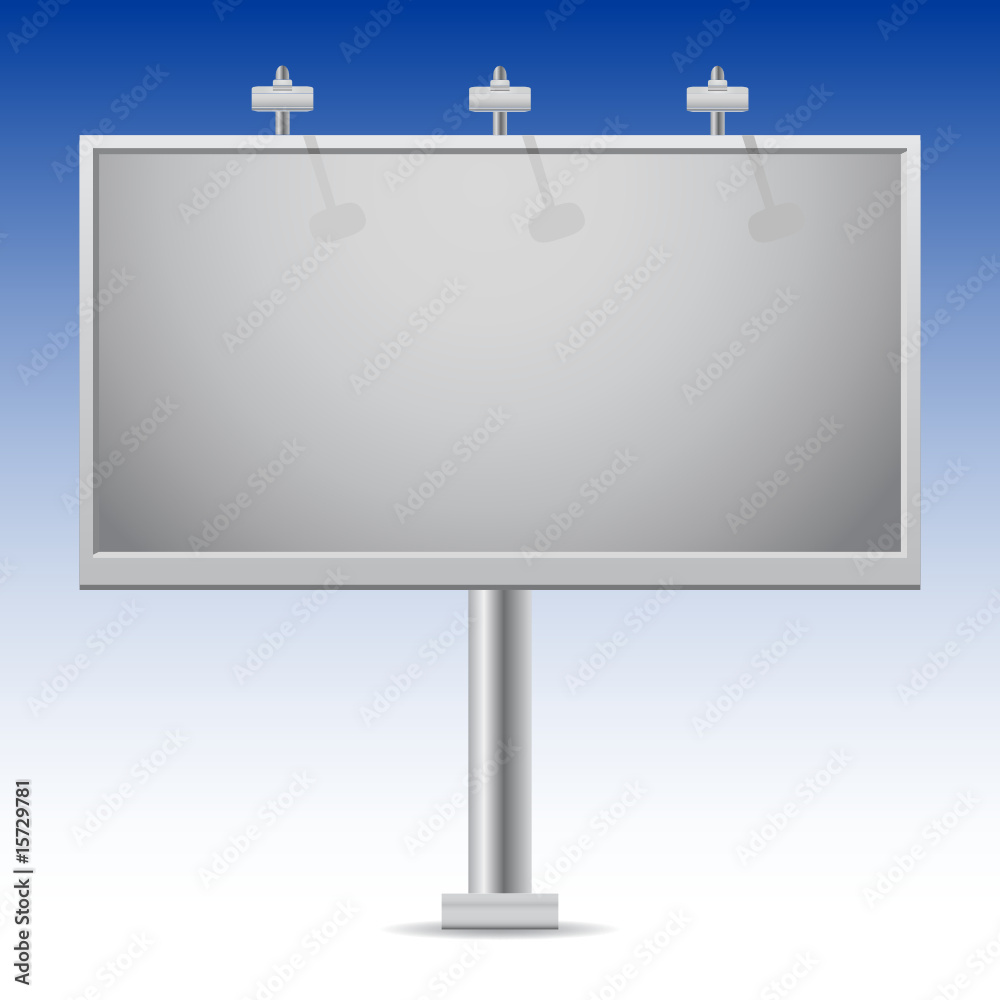 Obraz premium Illustrated billboard