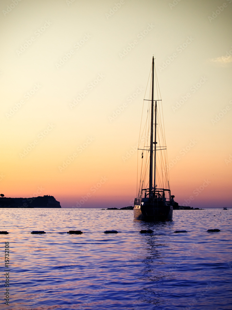 sunset in the Adriatic Sea