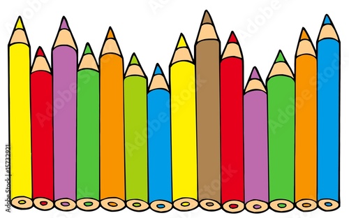 Various colors pencils