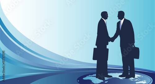 Businessman who shakes hands
