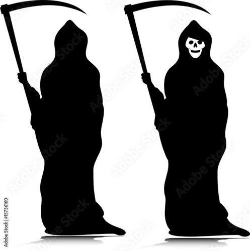 grim reaper vector silhouettes