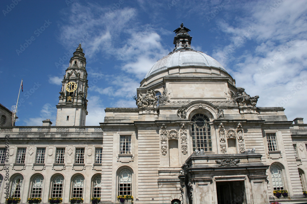 Obraz premium Cardiff city hall