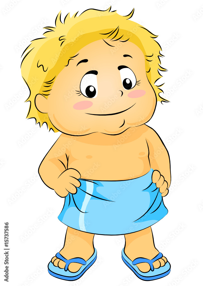 Boy in Bath Towel