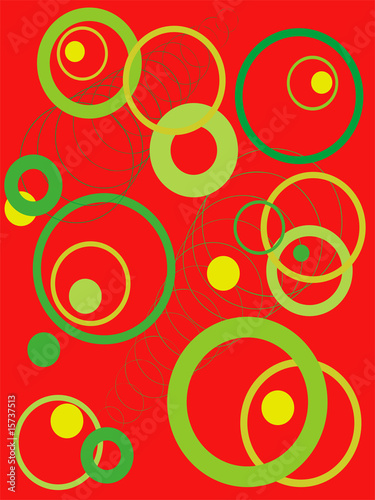 bunte retro kreise