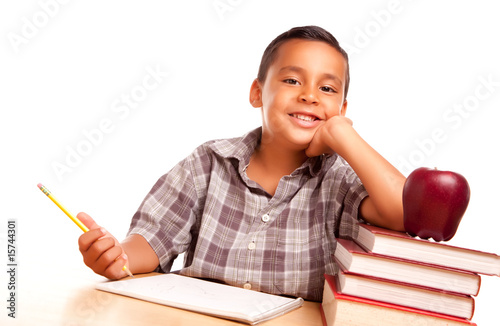 Adorable Hispanic Boy with ...