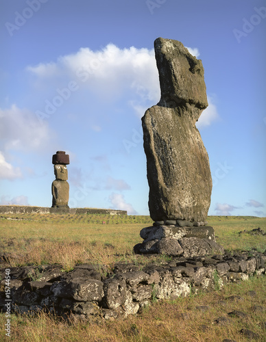 Religion sculpture on Easter island photo