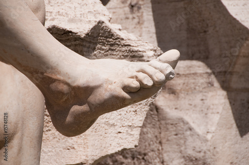 Wall Mural Detail of Statue at Piazza Navona